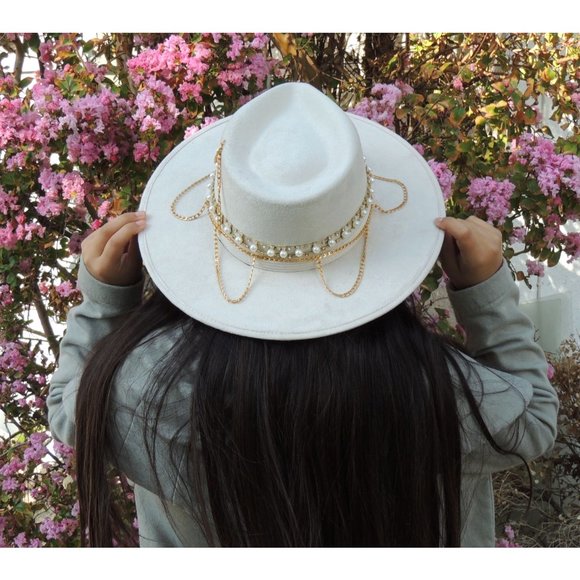 Handmade wide brim hat made in Mexico hand painted - Picture 4 of 15